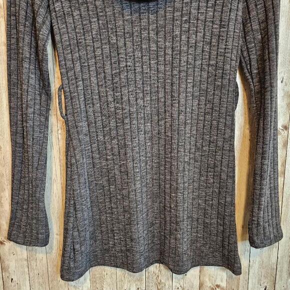 Women's Forever 21 Cowl Neck Long Sweater - S/P - Charcoal Grey - Picture 4 of 7